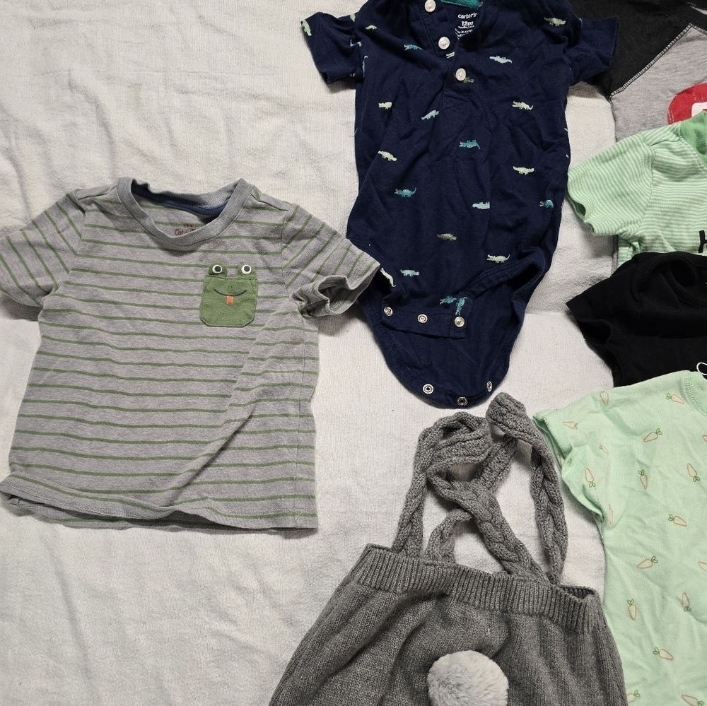 Baby boys size 12 months summer clothing bundle of 7 - Picture 2 of 5